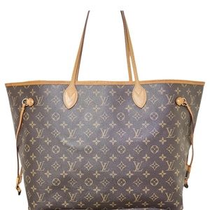 Louis Vuitton neverfull leather tote